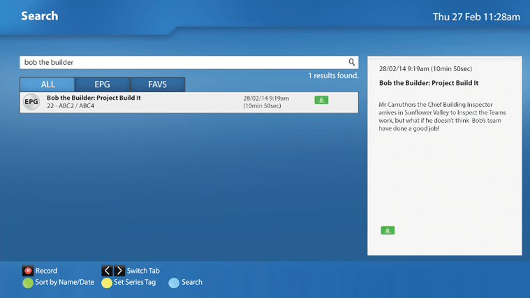 search-result-screen